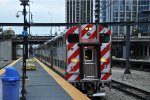 Inbound commuter approaches the station